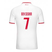 Maglia Calcio AS Monaco Eliesse Ben Seghir #7 Prima Divisa 2024-25 Manica Corta